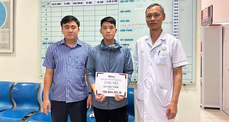 You are currently viewing Bạn đọc giúp đỡ anh Cà Văn Toán bị tai nạn lao động hơn 102 triệu đồng