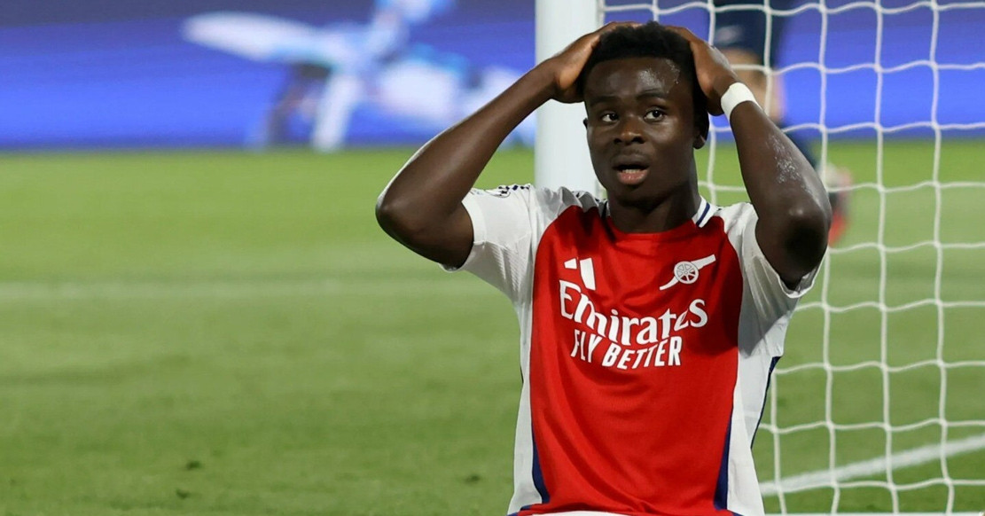 You are currently viewing Bukayo Saka sẽ mất ngủ vì pha bỏ lỡ khó tin trước PSG