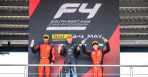 Read more about the article Con trai Hoa khôi Thu Hương giành top 3 đua xe Formula 4