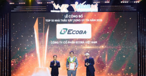 Read more about the article Ecoba Việt Nam tiếp tục vào Top 10 nhà thầu xây dựng uy tín năm 2025
