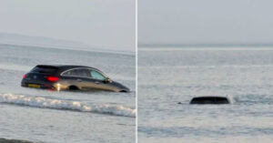 Read more about the article Lái xế hộp đắt tiền Mercedes ra biển ngắm hoàng hôn, tài xế nhận cái kết đắng