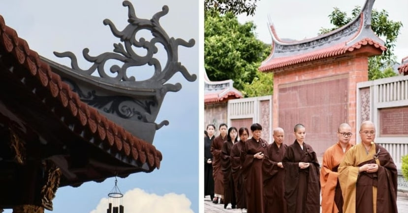 You are currently viewing Ngôi chùa có tường gạch đỏ, mái cong, chỉ dành cho phụ nữ chữa lành tâm hồn