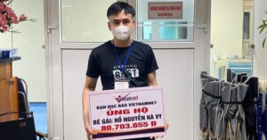 Read more about the article Trao hơn 80 triệu đồng tới bé Hồ Nguyễn Hà Vy bị tan máu bẩm sinh cần ghép tủy