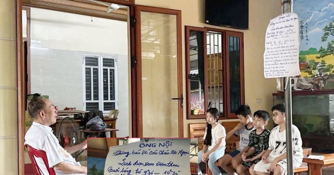 You are currently viewing Ông nội Thái Bình quy định nghỉ hè gây sốt, MXH ‘nóng’ bức ảnh lũ trẻ lấm lem