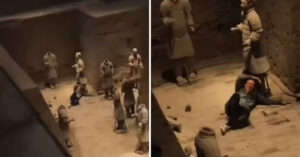 Read more about the article Du khách phá hoại tượng đất nung hơn 2.000 năm tuổi trong lăng mộ Tần Thủy Hoàng