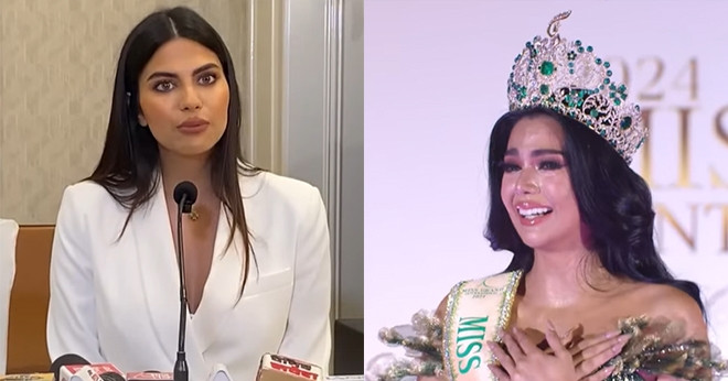You are currently viewing Hoa hậu Ấn Độ họp báo tố bị MGI lạm dụng, Philippines đăng quang thay thế