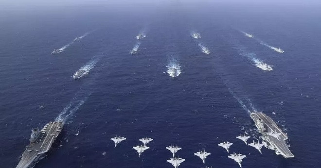 You are currently viewing Trung Quốc lần đầu điều cùng lúc 2 tàu sân bay ra Thái Bình Dương 