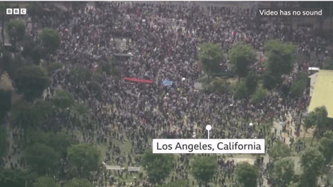 You are currently viewing Hàng nghìn người biểu tình rầm rộ trên khắp nước Mỹ